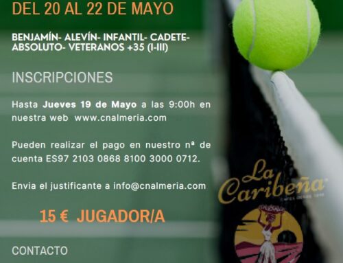 CUADROS XVII OPEN DE TENIS «LA CARIBEÑA» 20-22 MAYO