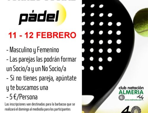CUADROS TORNEO SOCIAL DE PÁDEL 11-12 FEBRERO