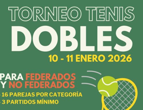INSCRIPCIÓN TORNEO DE TENIS DE DOBLES (10 – 11 ENERO 2026)